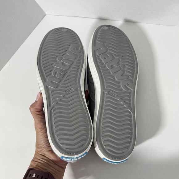 Native Shoes Women's Jefferson Flax Gray White Size 9 NEW - Picture 9 of 10